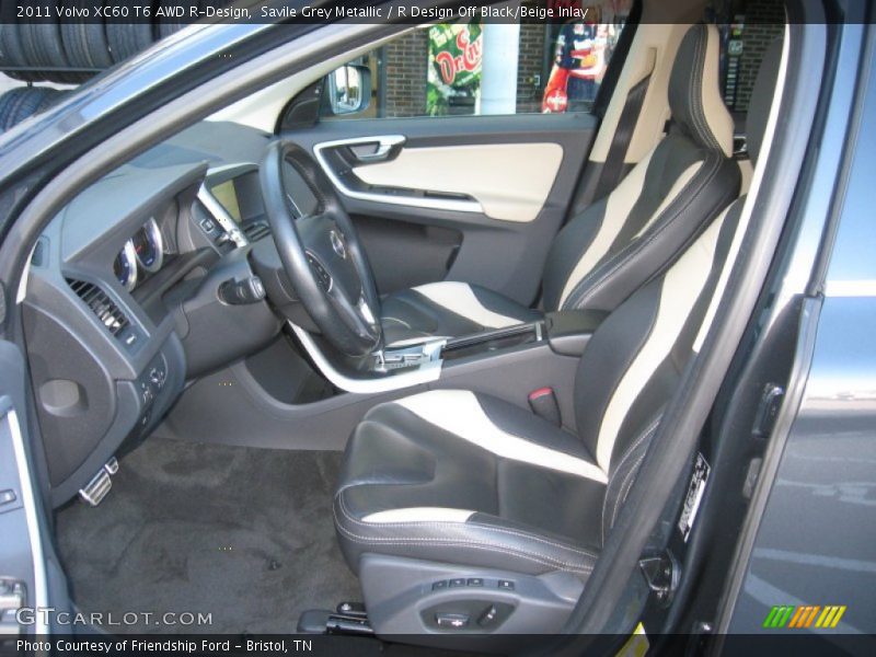 2011 XC60 T6 AWD R-Design R Design Off Black/Beige Inlay Interior