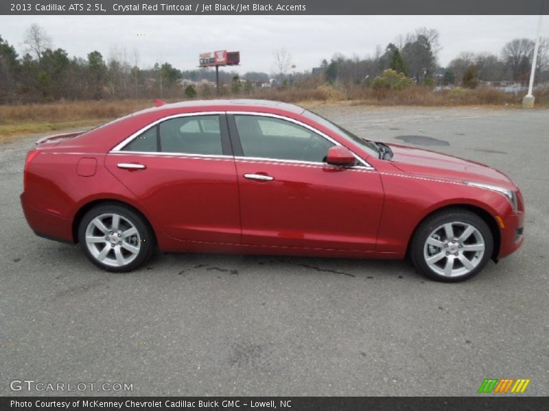 Crystal Red Tintcoat / Jet Black/Jet Black Accents 2013 Cadillac ATS 2.5L