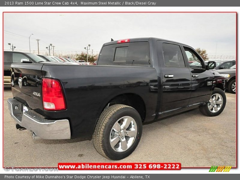 Maximum Steel Metallic / Black/Diesel Gray 2013 Ram 1500 Lone Star Crew Cab 4x4