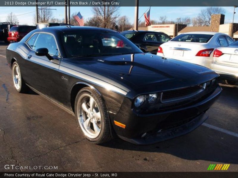 Pitch Black / Dark Slate Gray 2013 Dodge Challenger R/T Classic