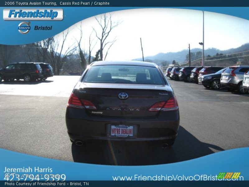 Cassis Red Pearl / Graphite 2006 Toyota Avalon Touring