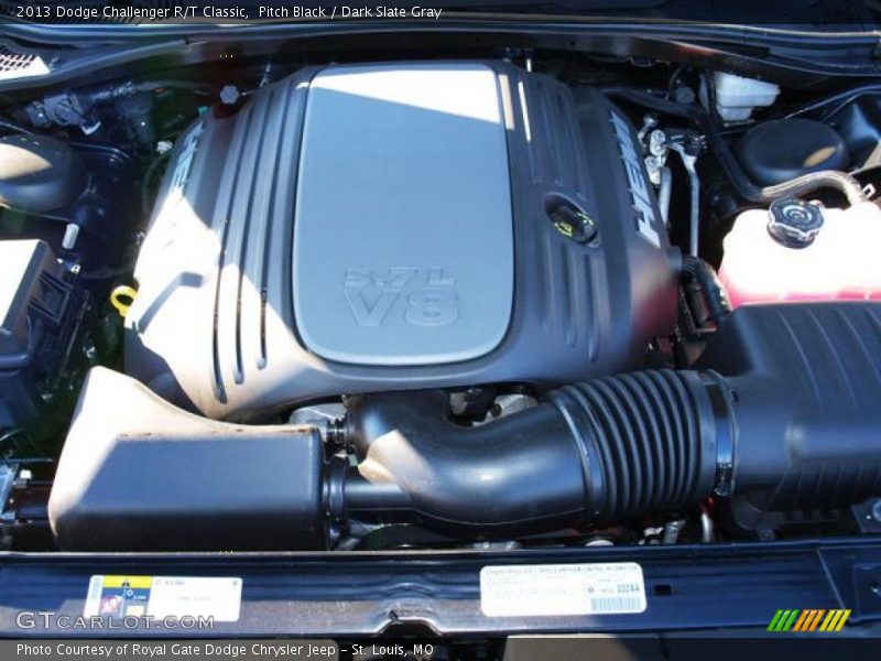 Pitch Black / Dark Slate Gray 2013 Dodge Challenger R/T Classic