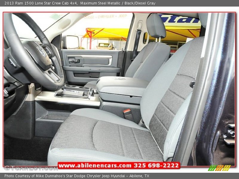 Maximum Steel Metallic / Black/Diesel Gray 2013 Ram 1500 Lone Star Crew Cab 4x4
