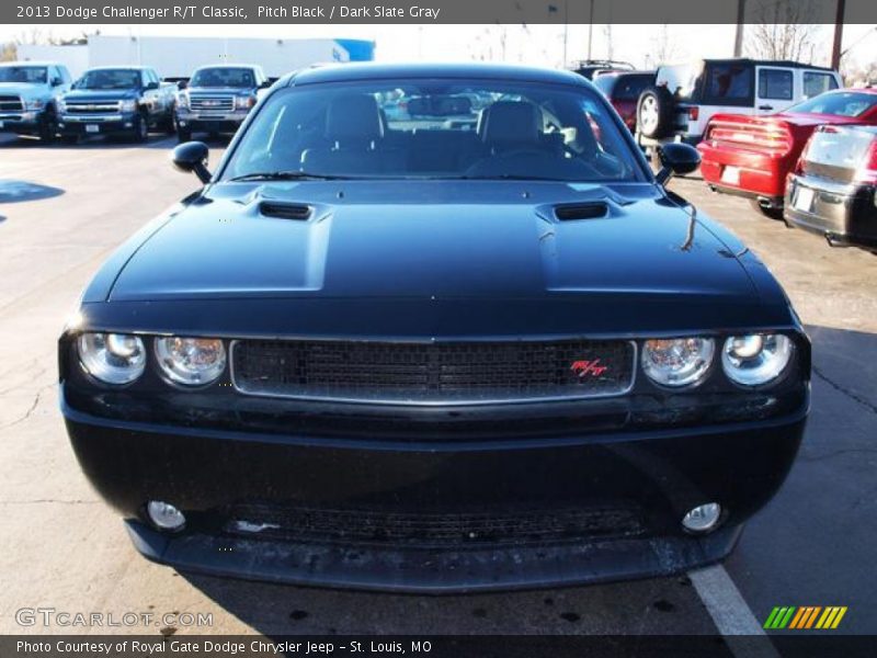 Pitch Black / Dark Slate Gray 2013 Dodge Challenger R/T Classic