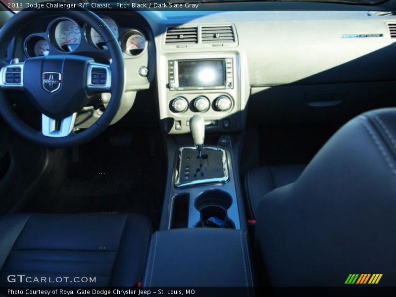 Pitch Black / Dark Slate Gray 2013 Dodge Challenger R/T Classic