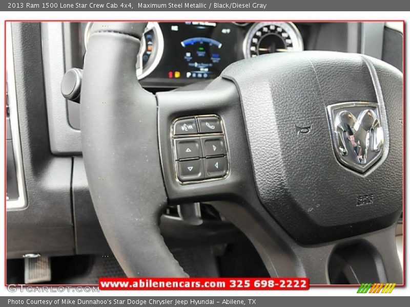 Maximum Steel Metallic / Black/Diesel Gray 2013 Ram 1500 Lone Star Crew Cab 4x4