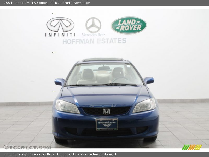 Fiji Blue Pearl / Ivory Beige 2004 Honda Civic EX Coupe