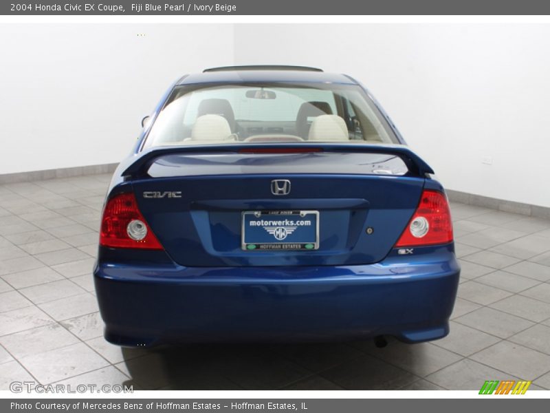 Fiji Blue Pearl / Ivory Beige 2004 Honda Civic EX Coupe
