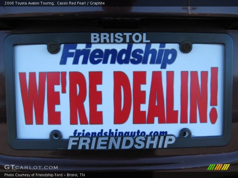 Cassis Red Pearl / Graphite 2006 Toyota Avalon Touring