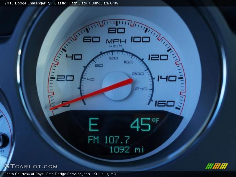 Pitch Black / Dark Slate Gray 2013 Dodge Challenger R/T Classic