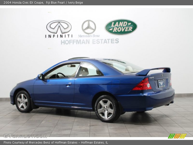 Fiji Blue Pearl / Ivory Beige 2004 Honda Civic EX Coupe