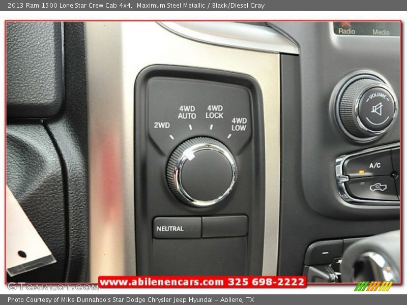 Maximum Steel Metallic / Black/Diesel Gray 2013 Ram 1500 Lone Star Crew Cab 4x4