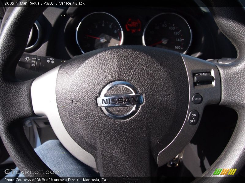 Silver Ice / Black 2009 Nissan Rogue S AWD