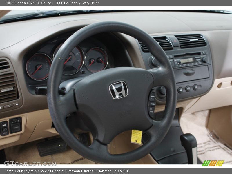 Fiji Blue Pearl / Ivory Beige 2004 Honda Civic EX Coupe