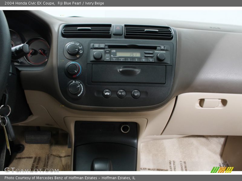 Fiji Blue Pearl / Ivory Beige 2004 Honda Civic EX Coupe