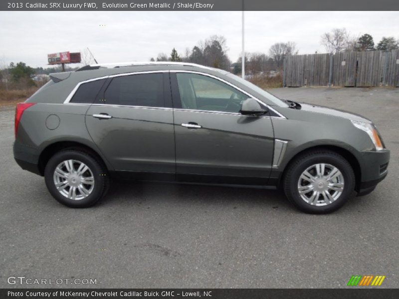 Evolution Green Metallic / Shale/Ebony 2013 Cadillac SRX Luxury FWD
