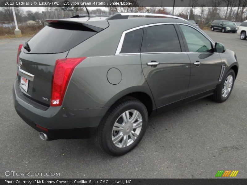 Evolution Green Metallic / Shale/Ebony 2013 Cadillac SRX Luxury FWD
