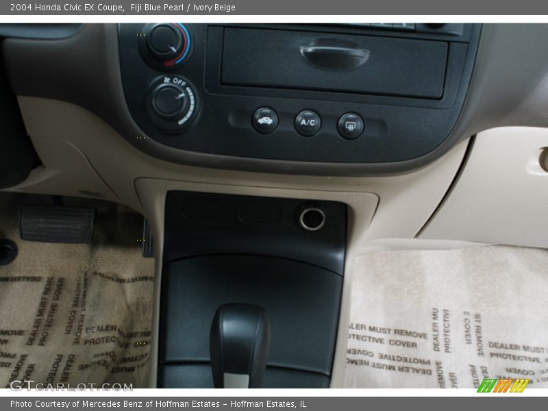 Fiji Blue Pearl / Ivory Beige 2004 Honda Civic EX Coupe