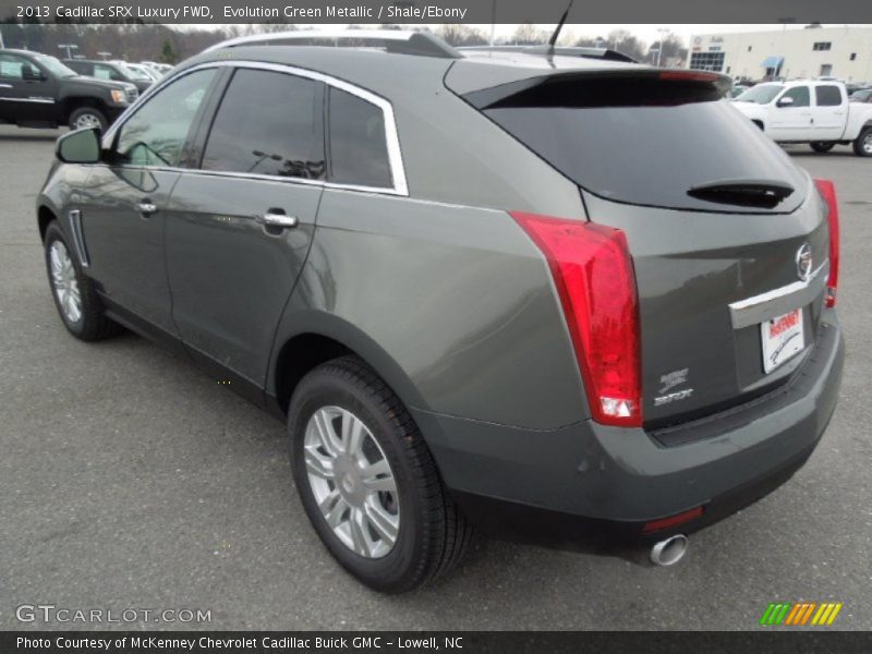 Evolution Green Metallic / Shale/Ebony 2013 Cadillac SRX Luxury FWD