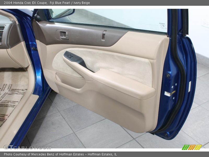 Fiji Blue Pearl / Ivory Beige 2004 Honda Civic EX Coupe