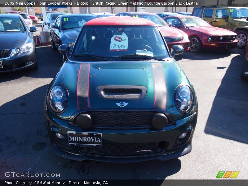 British Racing Green Metallic / Lounge Carbon Black Leather 2009 Mini Cooper John Cooper Works Hardtop