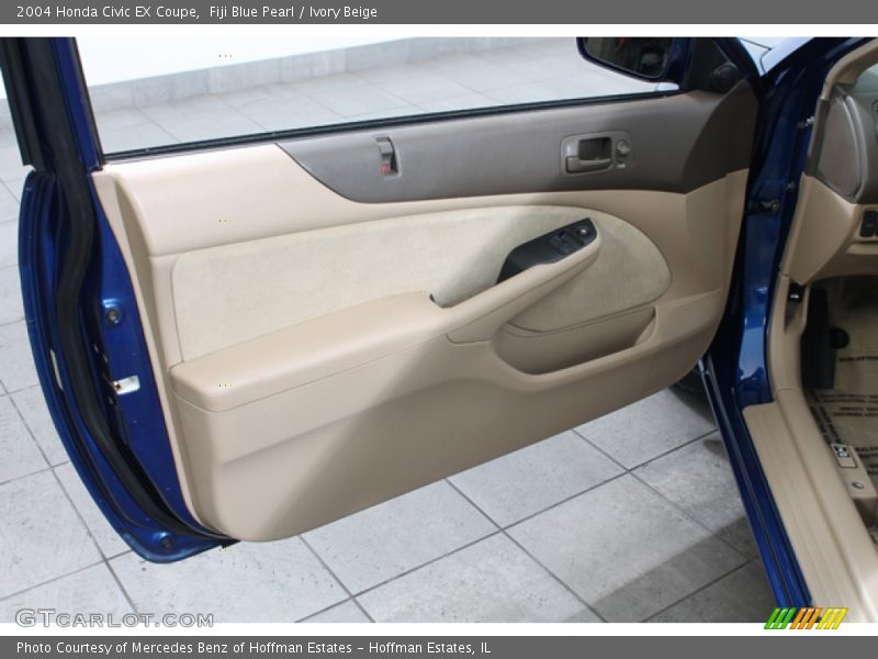Fiji Blue Pearl / Ivory Beige 2004 Honda Civic EX Coupe