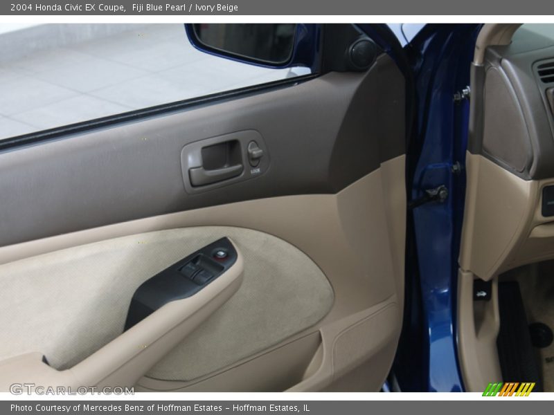 Fiji Blue Pearl / Ivory Beige 2004 Honda Civic EX Coupe