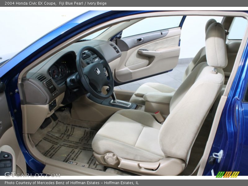 Fiji Blue Pearl / Ivory Beige 2004 Honda Civic EX Coupe