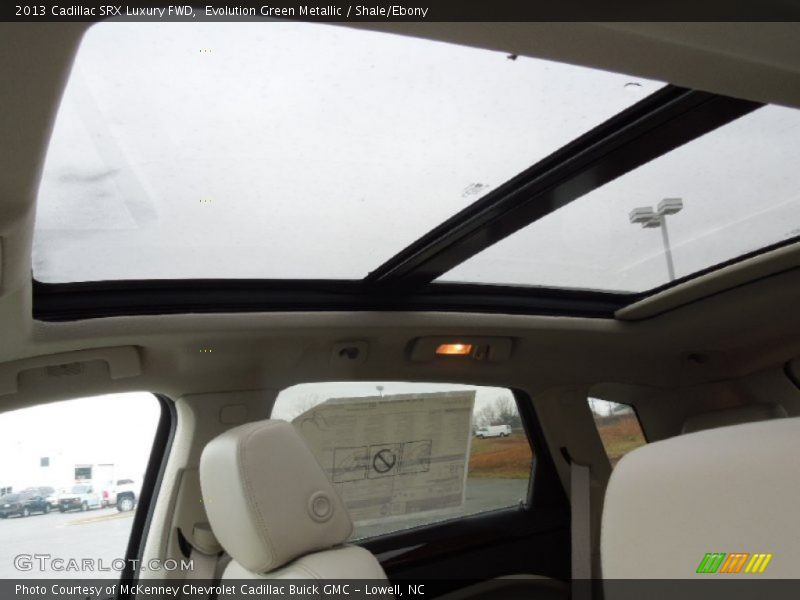 Evolution Green Metallic / Shale/Ebony 2013 Cadillac SRX Luxury FWD