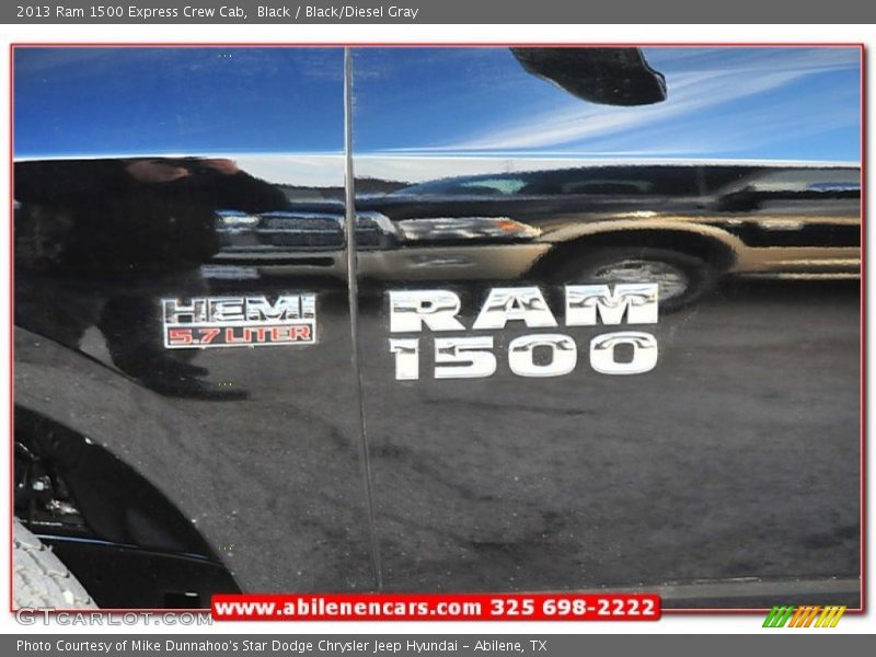 Black / Black/Diesel Gray 2013 Ram 1500 Express Crew Cab
