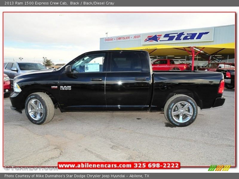 Black / Black/Diesel Gray 2013 Ram 1500 Express Crew Cab