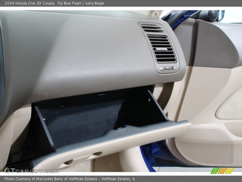Fiji Blue Pearl / Ivory Beige 2004 Honda Civic EX Coupe