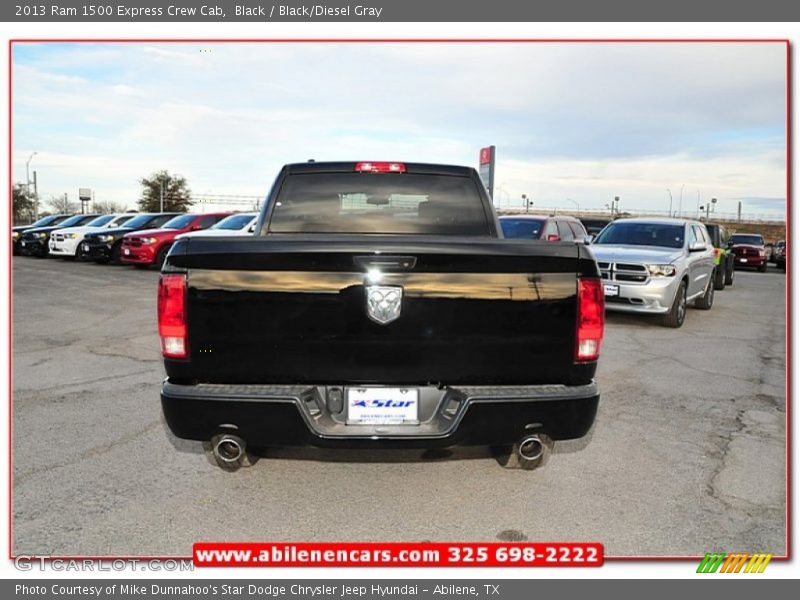 Black / Black/Diesel Gray 2013 Ram 1500 Express Crew Cab