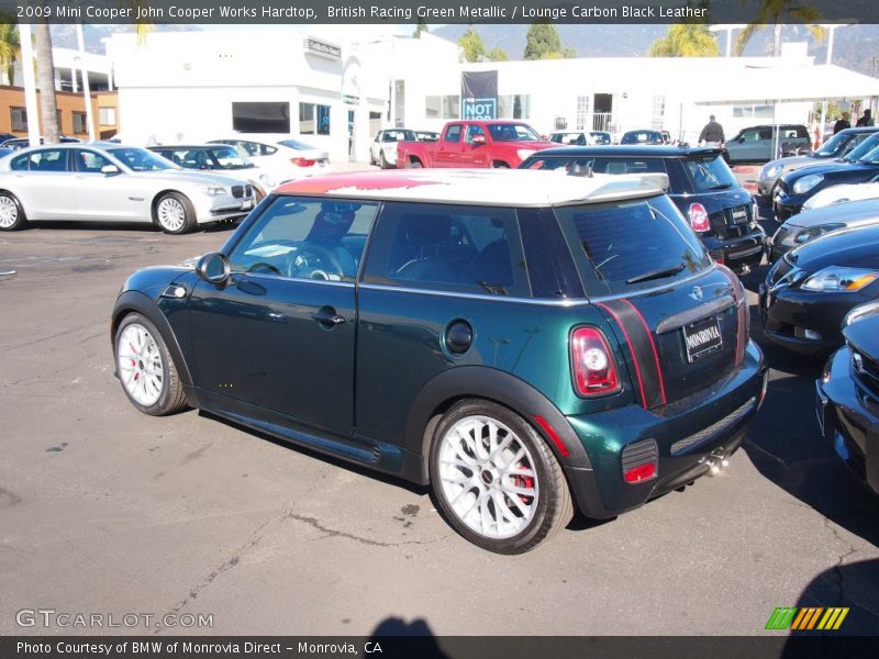 British Racing Green Metallic / Lounge Carbon Black Leather 2009 Mini Cooper John Cooper Works Hardtop