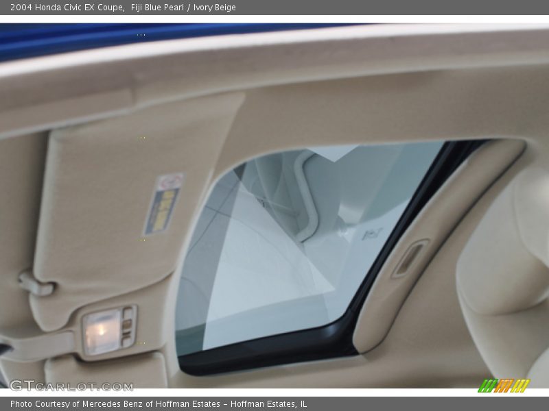 Fiji Blue Pearl / Ivory Beige 2004 Honda Civic EX Coupe