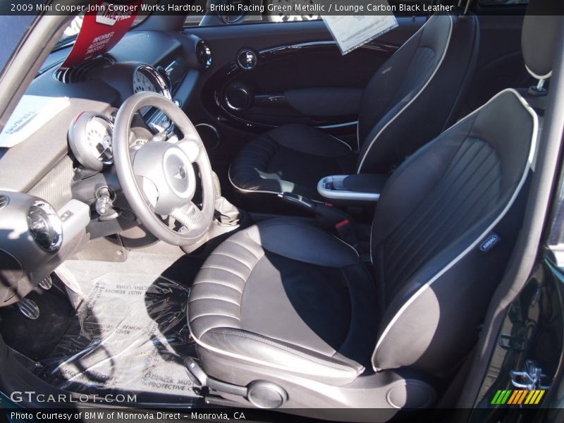 British Racing Green Metallic / Lounge Carbon Black Leather 2009 Mini Cooper John Cooper Works Hardtop