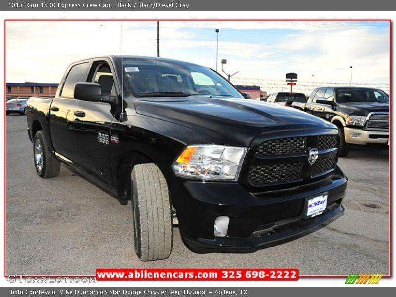 Black / Black/Diesel Gray 2013 Ram 1500 Express Crew Cab