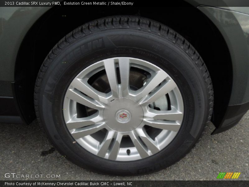 Evolution Green Metallic / Shale/Ebony 2013 Cadillac SRX Luxury FWD