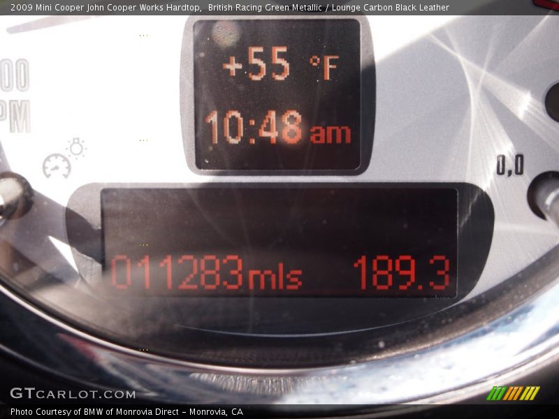 British Racing Green Metallic / Lounge Carbon Black Leather 2009 Mini Cooper John Cooper Works Hardtop