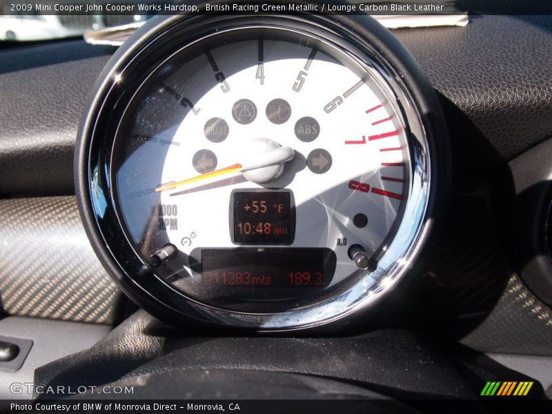 British Racing Green Metallic / Lounge Carbon Black Leather 2009 Mini Cooper John Cooper Works Hardtop
