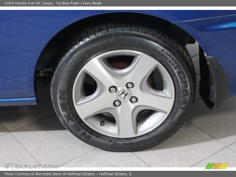 Fiji Blue Pearl / Ivory Beige 2004 Honda Civic EX Coupe