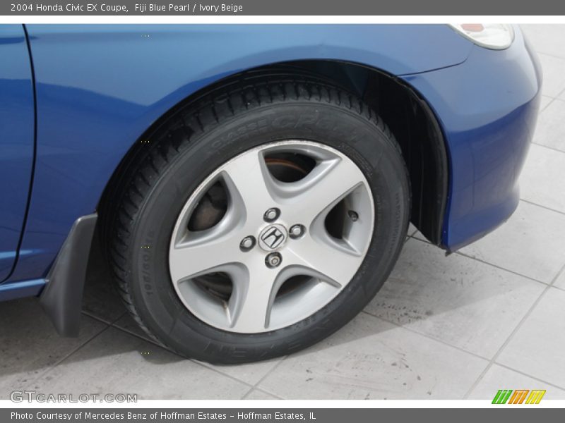 Fiji Blue Pearl / Ivory Beige 2004 Honda Civic EX Coupe