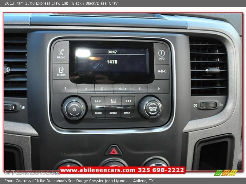 Black / Black/Diesel Gray 2013 Ram 1500 Express Crew Cab