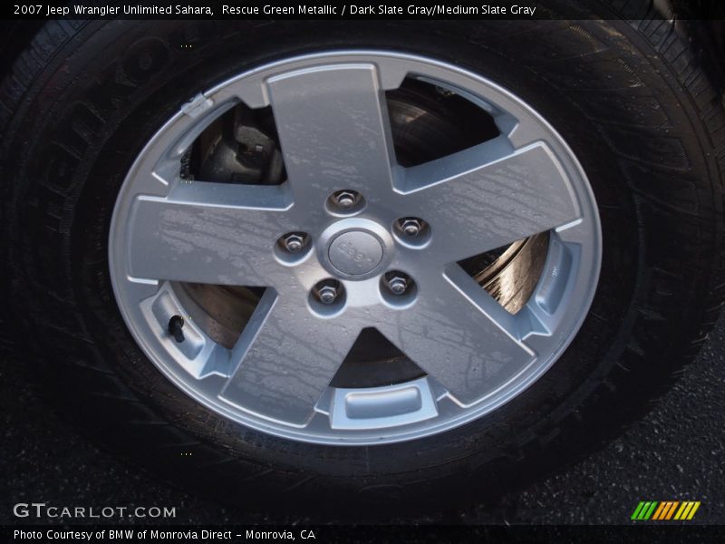Rescue Green Metallic / Dark Slate Gray/Medium Slate Gray 2007 Jeep Wrangler Unlimited Sahara