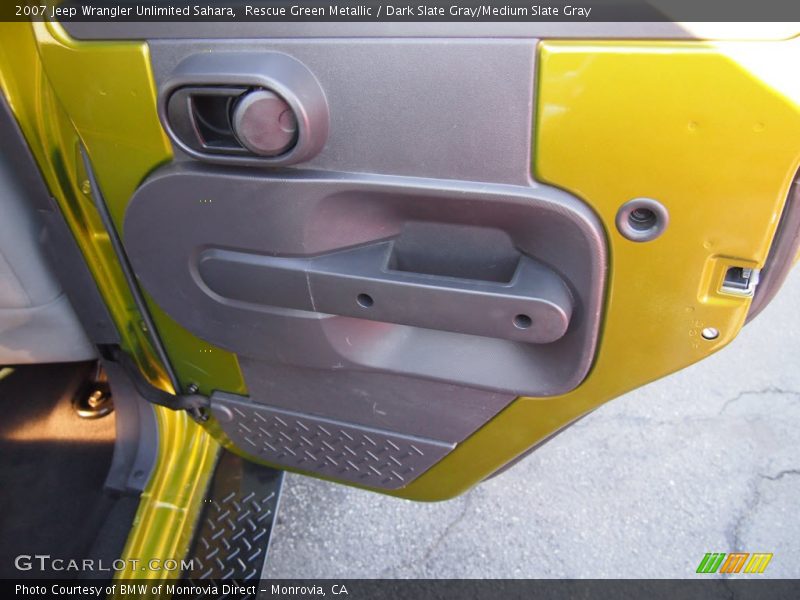Rescue Green Metallic / Dark Slate Gray/Medium Slate Gray 2007 Jeep Wrangler Unlimited Sahara