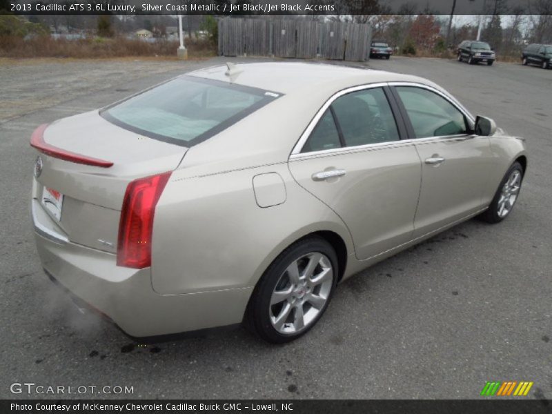 Silver Coast Metallic / Jet Black/Jet Black Accents 2013 Cadillac ATS 3.6L Luxury
