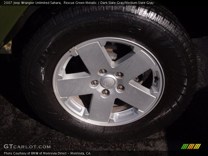 Rescue Green Metallic / Dark Slate Gray/Medium Slate Gray 2007 Jeep Wrangler Unlimited Sahara