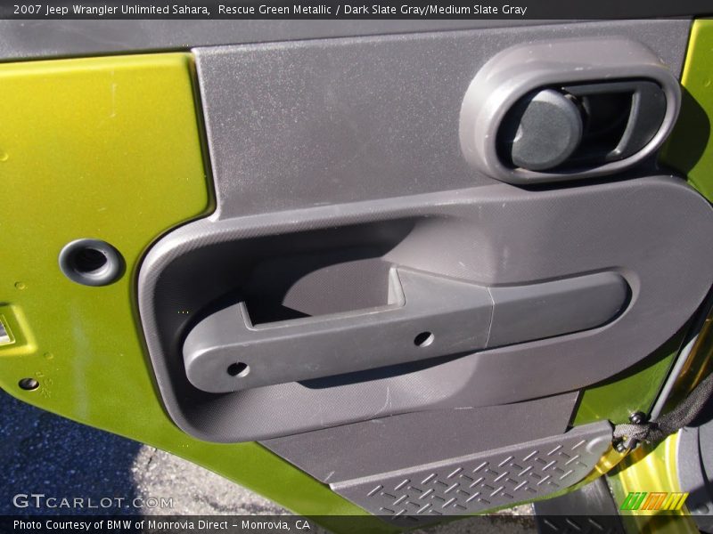 Rescue Green Metallic / Dark Slate Gray/Medium Slate Gray 2007 Jeep Wrangler Unlimited Sahara