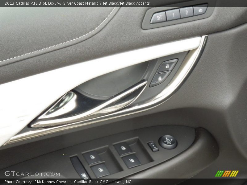 Silver Coast Metallic / Jet Black/Jet Black Accents 2013 Cadillac ATS 3.6L Luxury