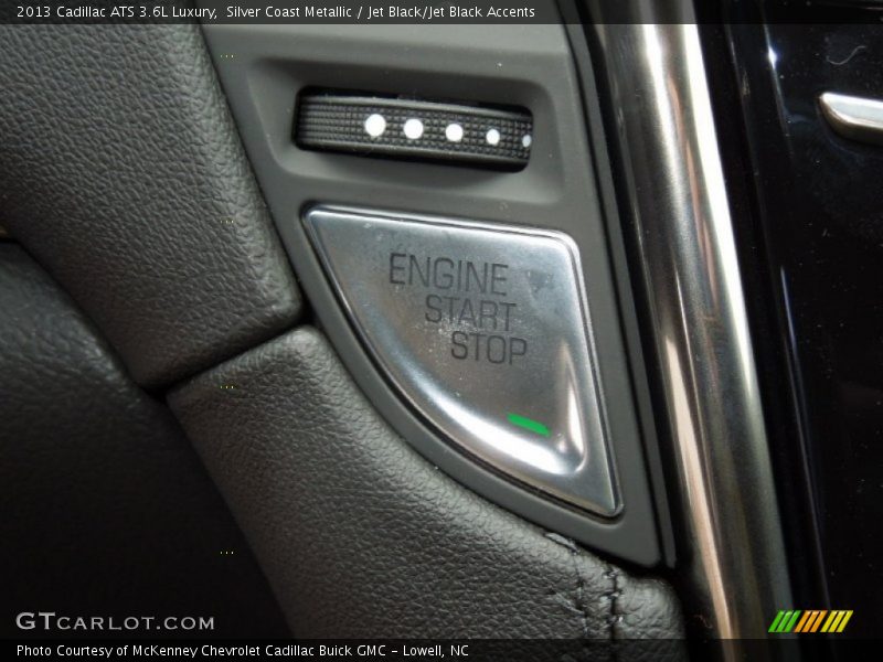 Silver Coast Metallic / Jet Black/Jet Black Accents 2013 Cadillac ATS 3.6L Luxury